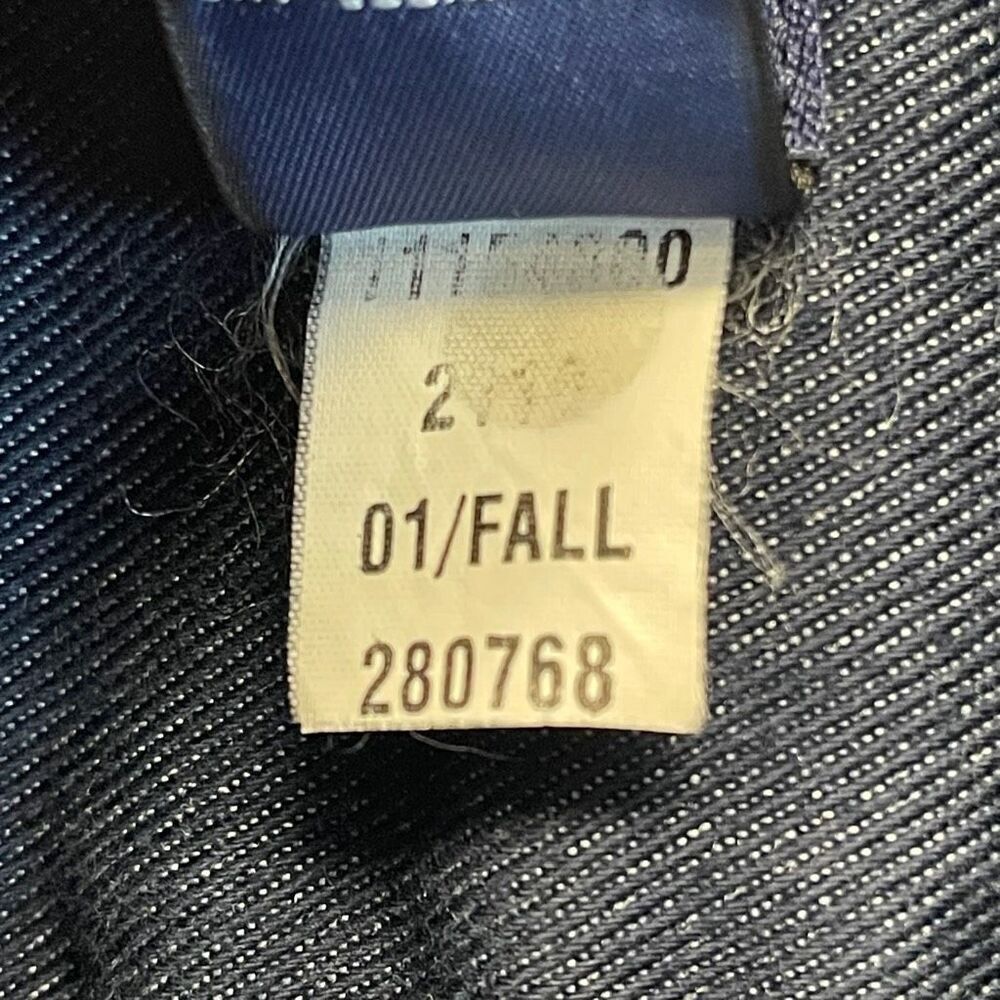 GAP‎ Jean Jacket Women's Small Indigo Denim Cotton Button Front Dark Wash Blue - Picture 7 of 14